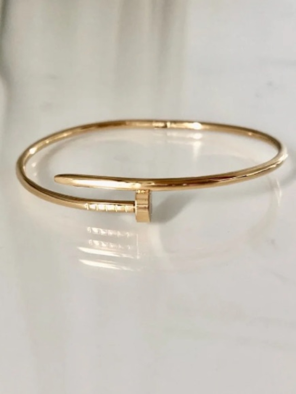 Gold Nail Bracelet